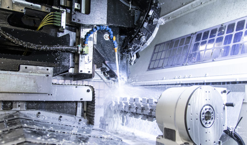 Machining centre from the inside