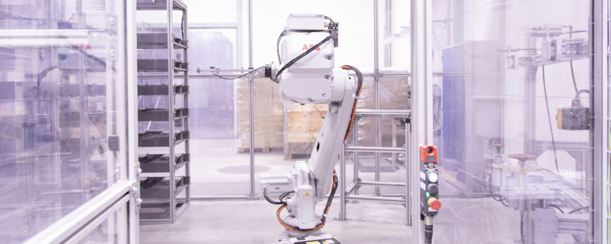 A robotic finishing unit