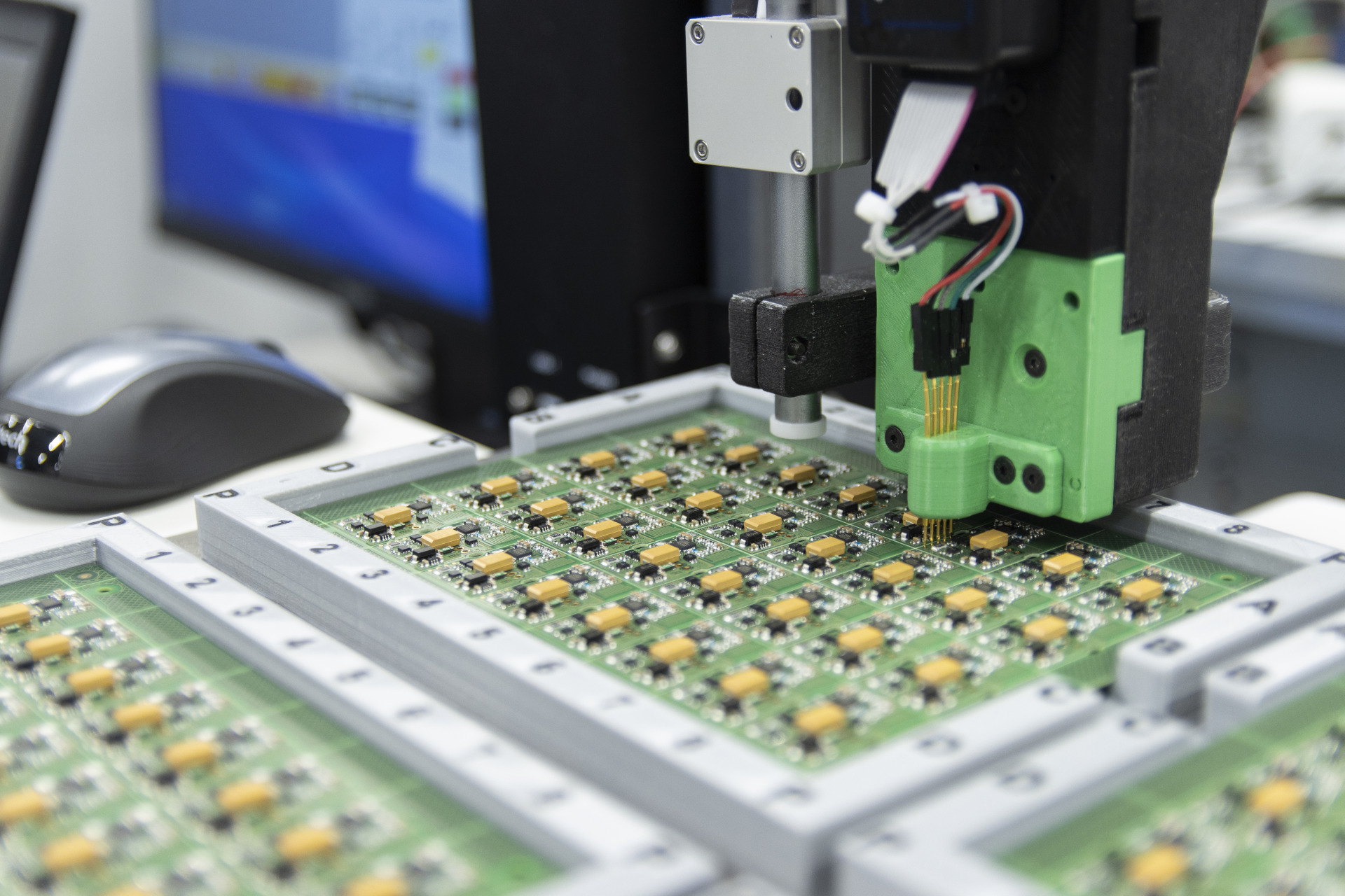 Automated in-circuit testing for electronics